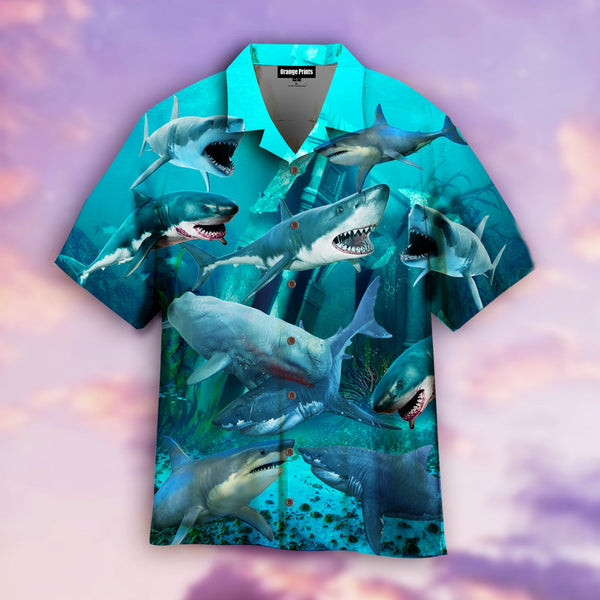 Shark Hawaiian Shirt | For Men & Women | HW445-BehighStyle