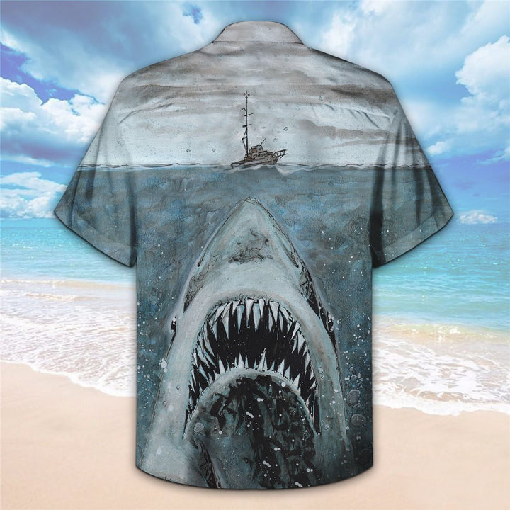 Shark Mouth Hawaiian Shirt | For Men & Women | HW1591-BehighStyle