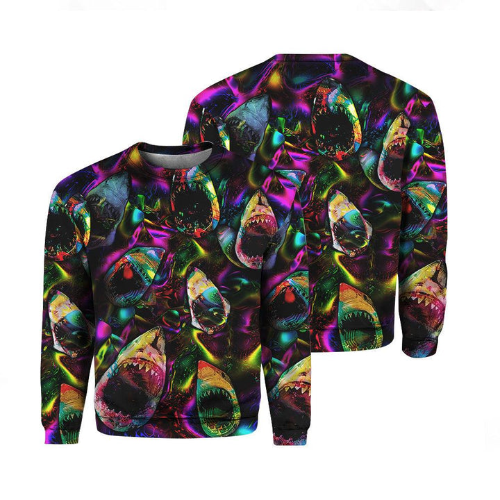 Shark Neon 3D All Over Print | For Men & Women | Adult | HP1465-BehighStyle