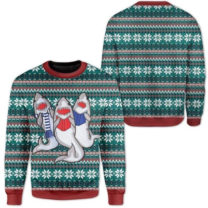 Shark Ugly Christmas Sweater | For Men & Women | Adult | US1315-BehighStyle