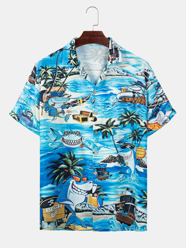 Sharp Coconut Tree Hawaiian Shirt | HW2990