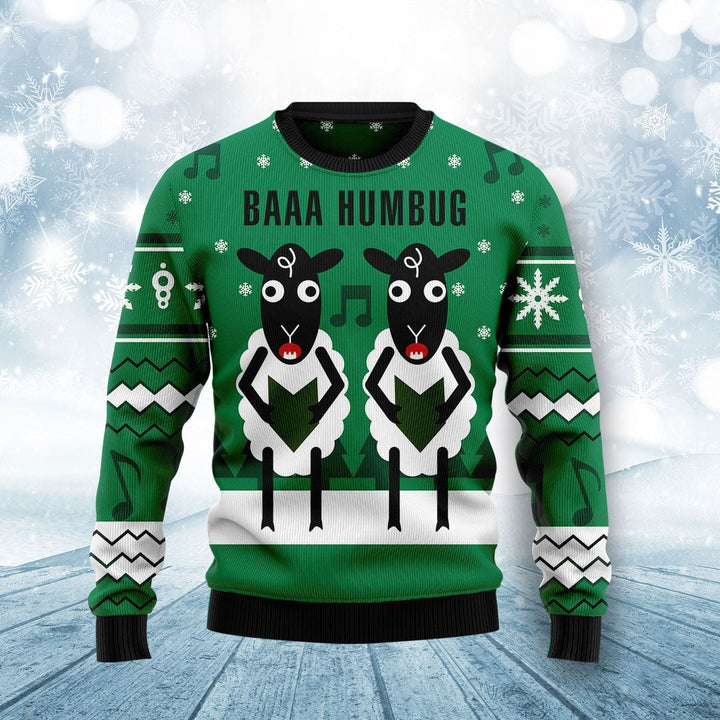 Sheep Baaa Humbug Ugly Christmas Sweater | For Men & Women | Adult | US1283-BehighStyle