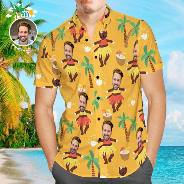 Shirts Funny Men Body Aloha Beach Custom Photo Hawaiian Shirt | P167