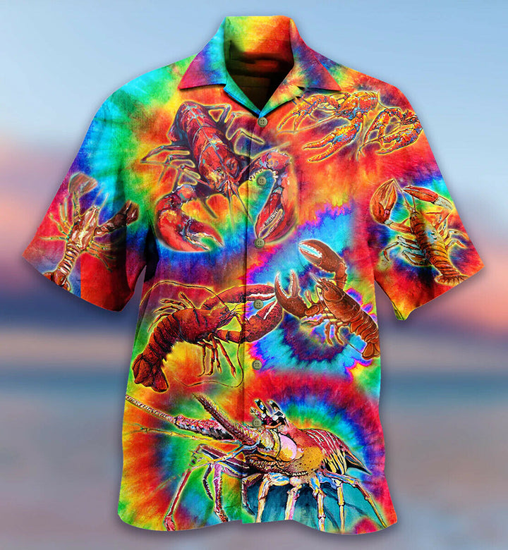 Shrimp Red Love Rainbow Hawaiian Shirt | For Men & Women | HW1708-BehighStyle