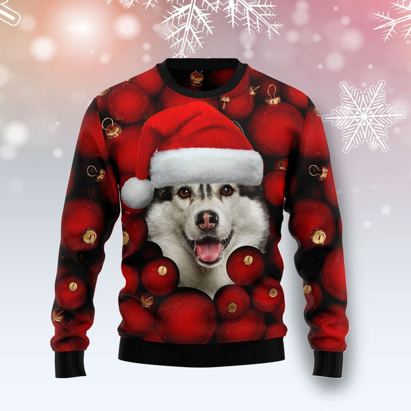 Siberian Husky Ornament Ugly Christmas Sweater | Adult | US2182