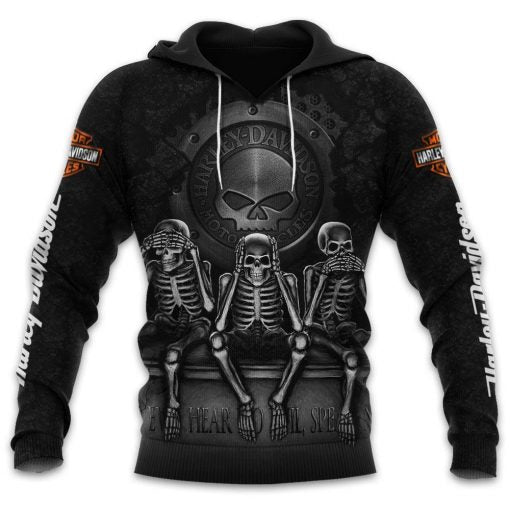 Skeleton Motorcycle 3D All Over Print | For Men & Women | HP373-BehighStyle