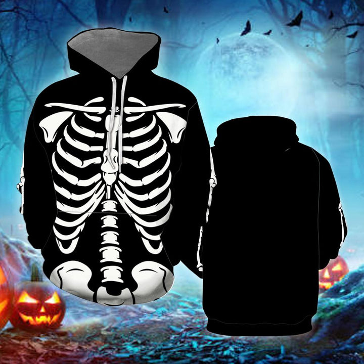 Skeleton Rib Bones Halloween 3D All Over Print | For Men & Women | Adult | HP1846-BehighStyle