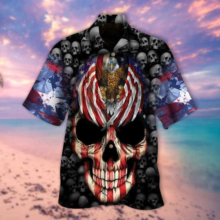 Skull America Halloween Hawaiian Shirt | For Men & Women | HW2664-BehighStyle