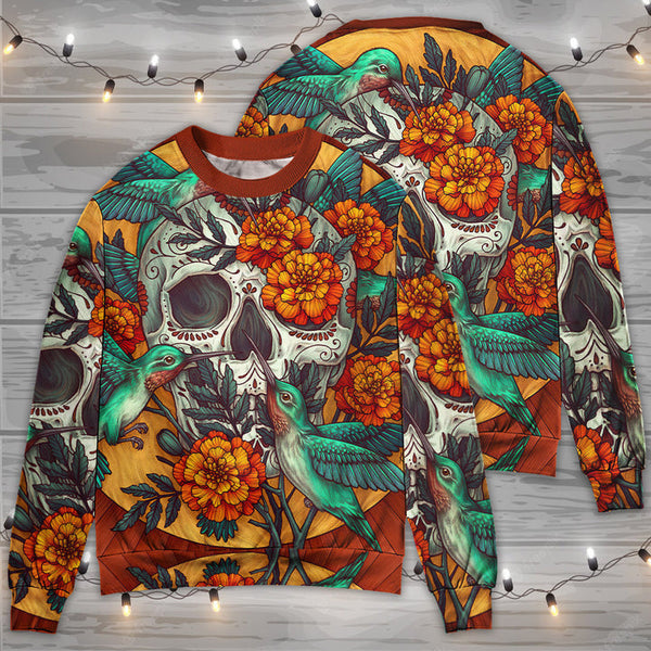 Skull Floral Skull Hummingbird 3D All Over Print | Adult | HP3052