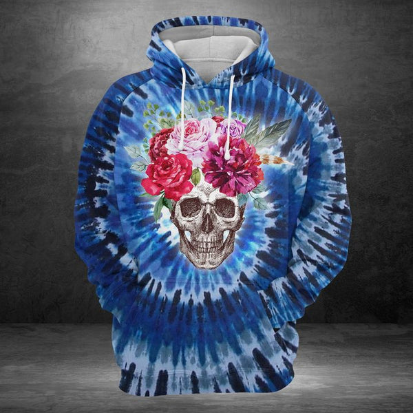 Skull Floral Tie Dye 3D All Over Print | For Men & Women | Adult | HP829-BehighStyle