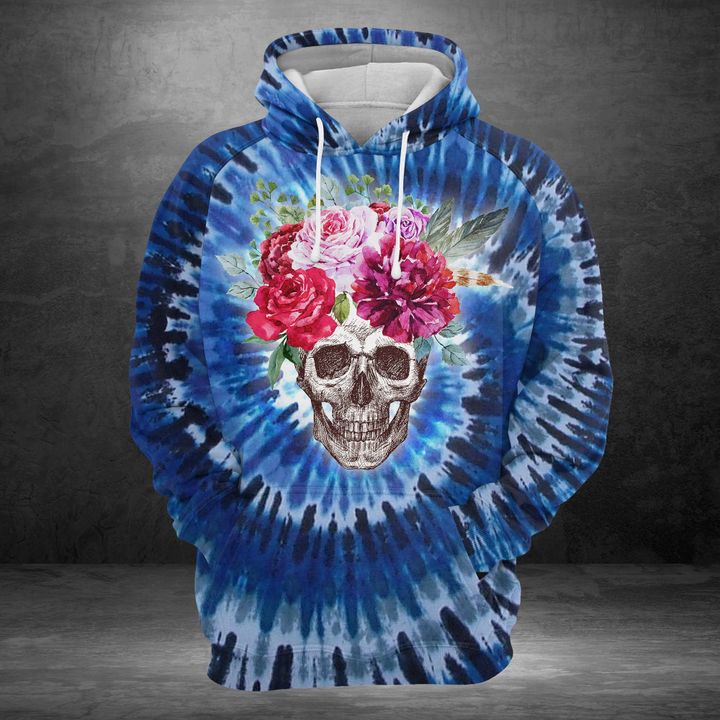 Skull Floral Tie Dye 3D All Over Print | For Men & Women | Adult | HP829-BehighStyle