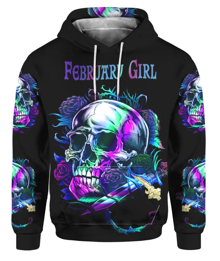 Skull Flower February Girl 3D All Over Print | For Men & Women | Adult | HP1243-BehighStyle