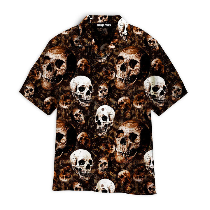 Skull Halloween Pattern Hawaiian Shirt | For Men & Women | HW2581-BehighStyle