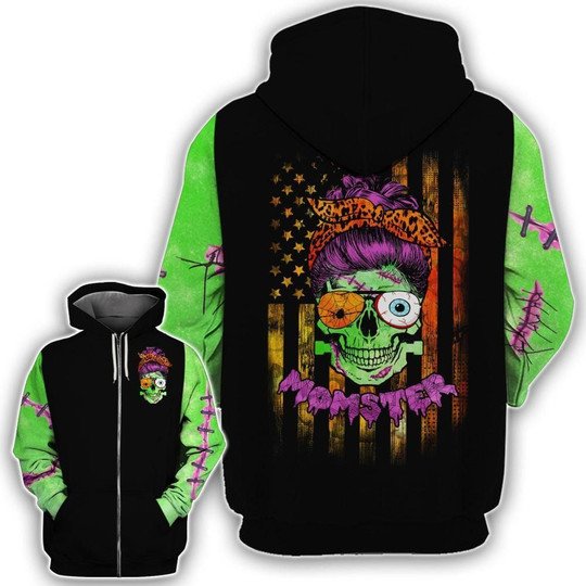 Skull Momter Halloween 3D All Over Print | For Men & Women | Adult | HP1828-BehighStyle