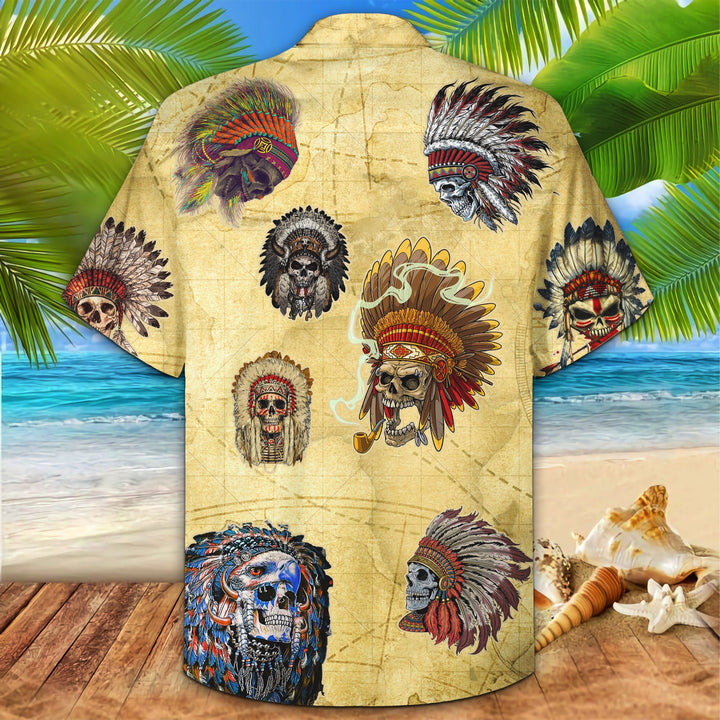 Skull Native Hawaiian Shirt | For Men & Women | HW1409-BehighStyle