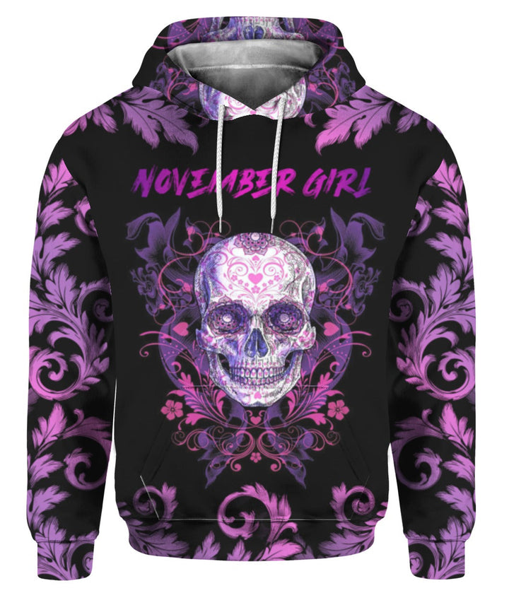 Skull November Girl 3D All Over Print | For Men & Women | Adult | HP978-BehighStyle