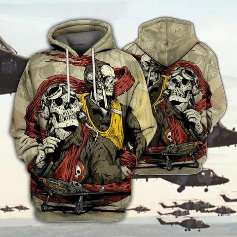 Skull Pilot 3D All Over Print | For Men & Women | Adult | HP1506-BehighStyle