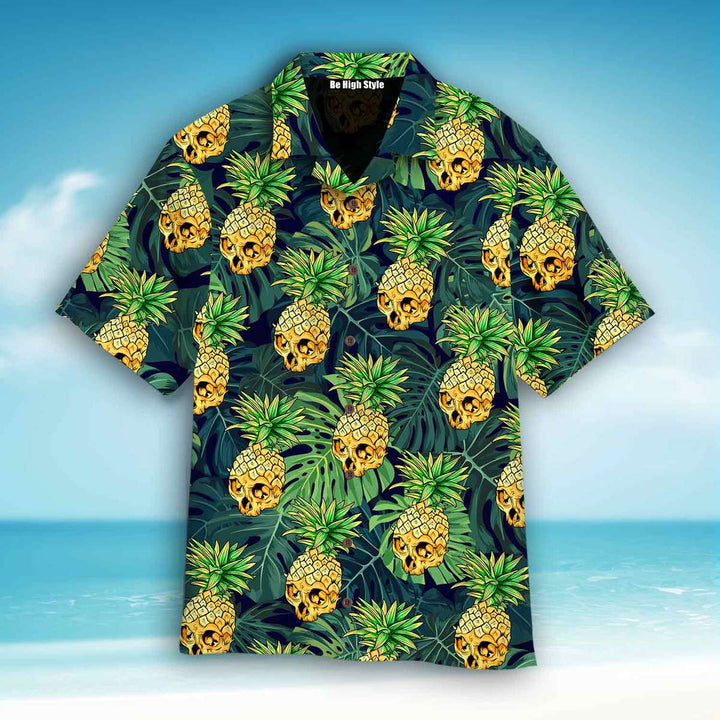 Skull Pineapple Hawaiian Shirt | For Men & Women | HW1347-BehighStyle