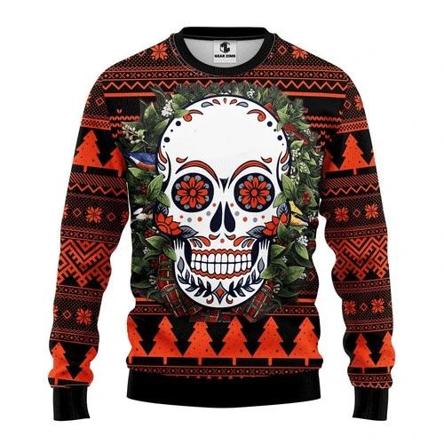 Skull Ugly Christmas Sweater | For Men & Women | Adult | US1581-BehighStyle