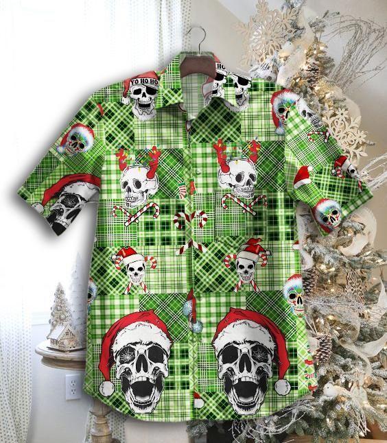 Skull Vintage Christmas Hawaiian Shirt | HW2911