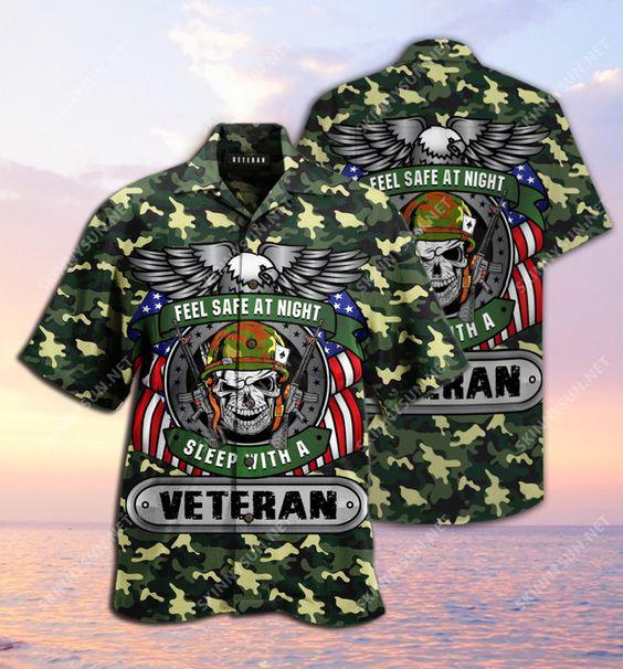 Sleep With A Veteran Hawaiian Shirt | HW3270