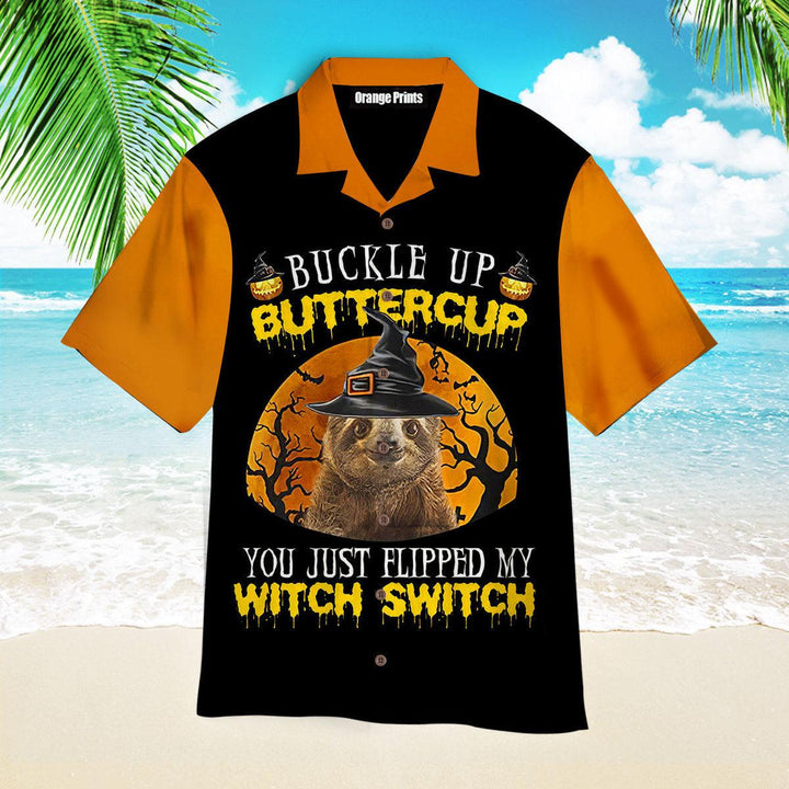 Sloth Halloween Buckle Up Buttercup Hawaiian Shirt | For Men & Women | HW2613-BehighStyle