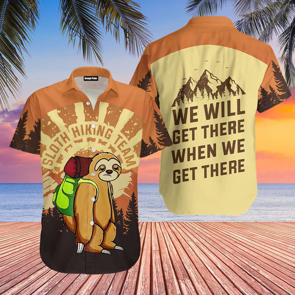 Sloth Hiking Team Hawaiian Shirt | HW3324