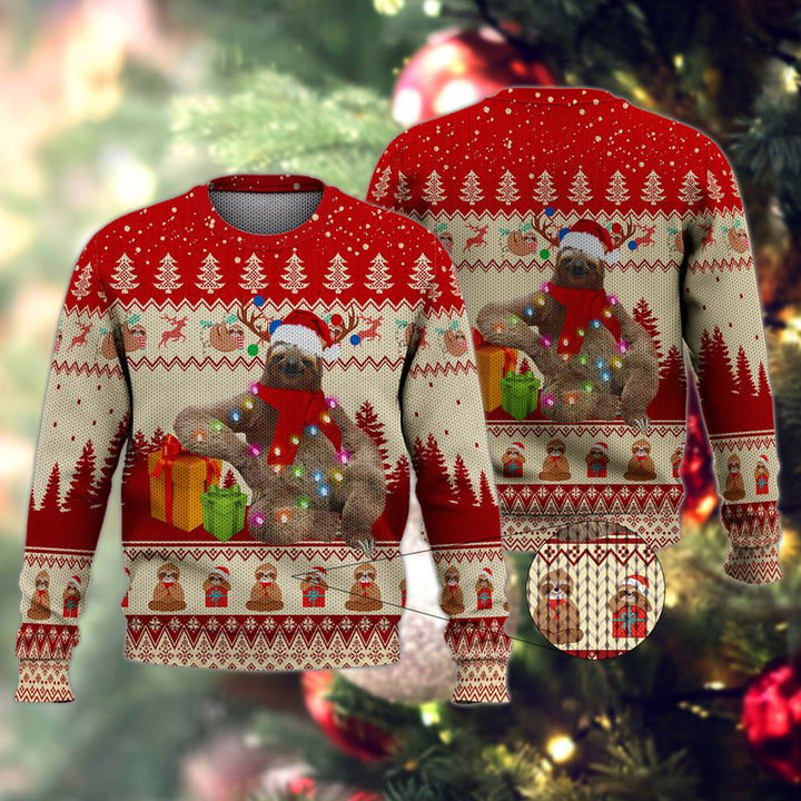 Sloth Merry Christmas Ugly Christmas Sweater | For Men & Women | Adult | US1645-BehighStyle