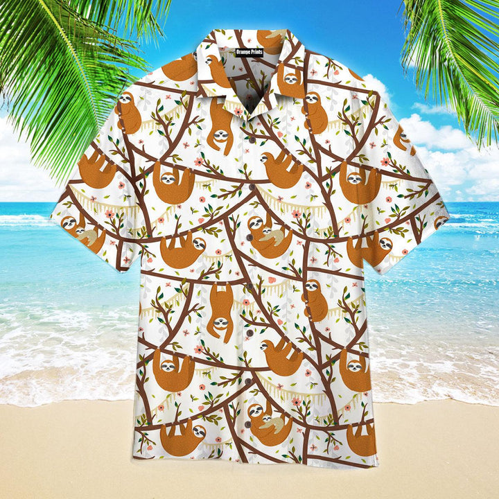 Sloth Mom And Baby Sloth Hawaiian Shirt | For Men & Women | HW2509-BehighStyle