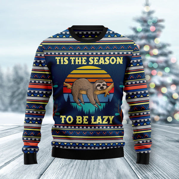 Sloth Tis The Season Ugly Christmas Sweater | For Men & Women | Adult | US1204-BehighStyle