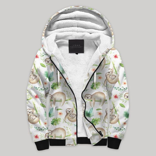 Sloths Blanket  Fleece Zip Hoodie All Over Print | FZ659