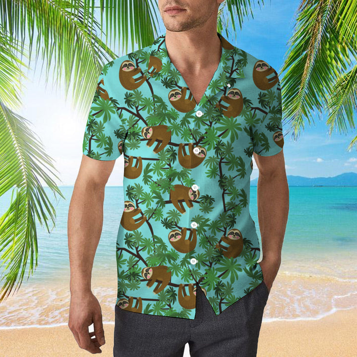 Sloths Jungle Hawaiian Shirt | For Men & Women | HW849-BehighStyle