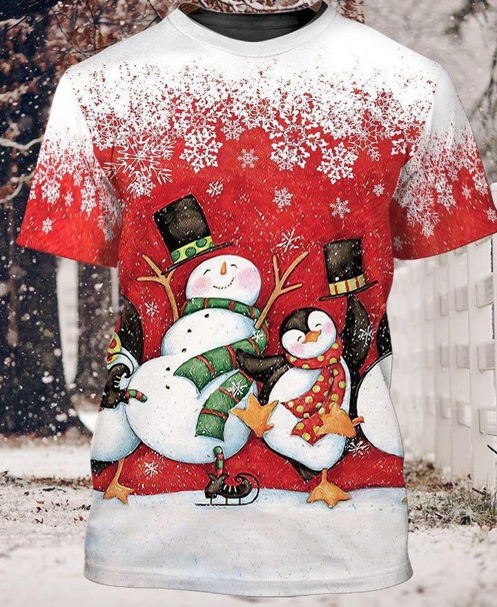 Snowman Christmas 3D All Over Print | For Men & Women | Adult | HP1527-BehighStyle