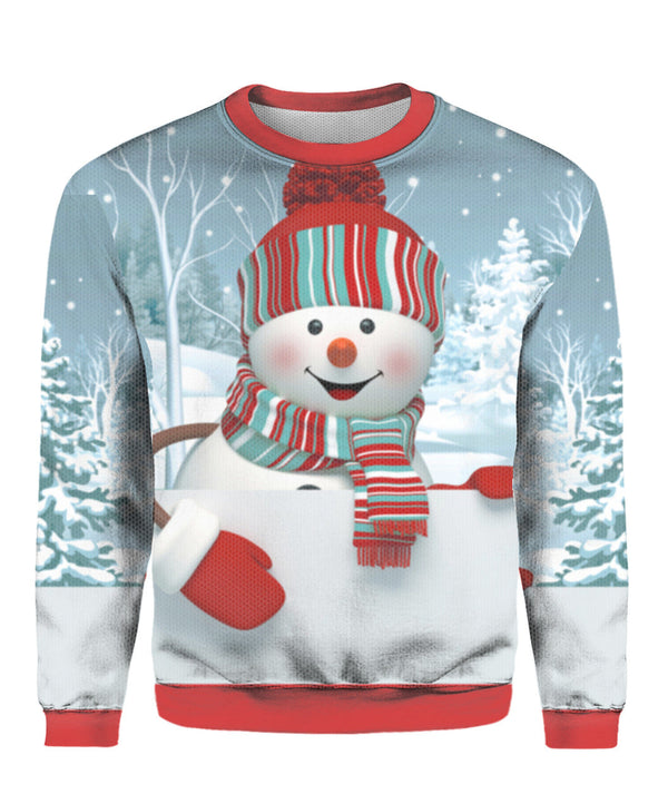 Snowman Christmas Ugly Christmas Sweater  | For Men & Women | UH1068