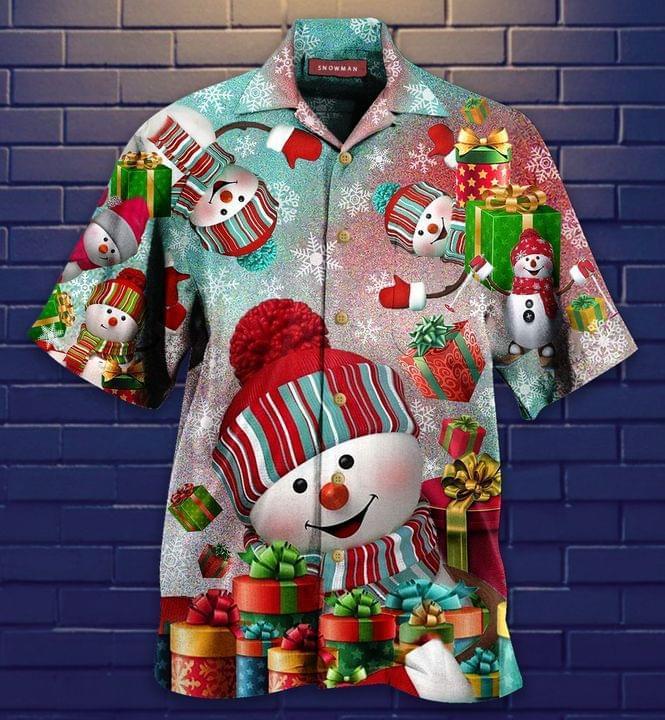 Snowman On Christmas Hawaiian Shirt | For Men & Women | HW2350-BehighStyle