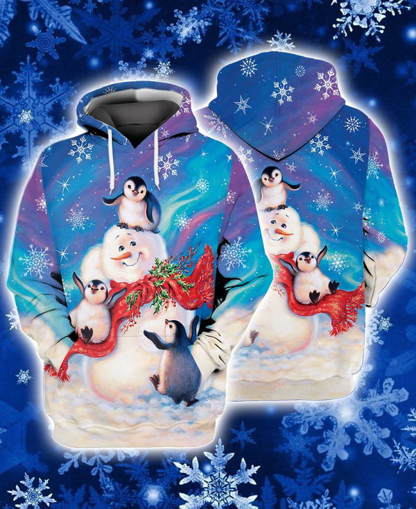 Snowman Penguin Christmas 3D All Over Print | For Men & Women | Adult | HP2022-BehighStyle