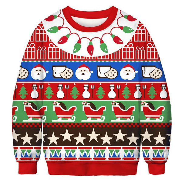 Snowman Tree Ugly Christmas Sweater | For Men & Women | Adult | US1310-BehighStyle