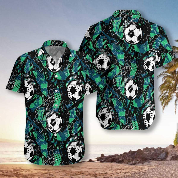 Soccer Grunge Unisex Hawaiian Shirt | For Men & Women | HW246-BehighStyle