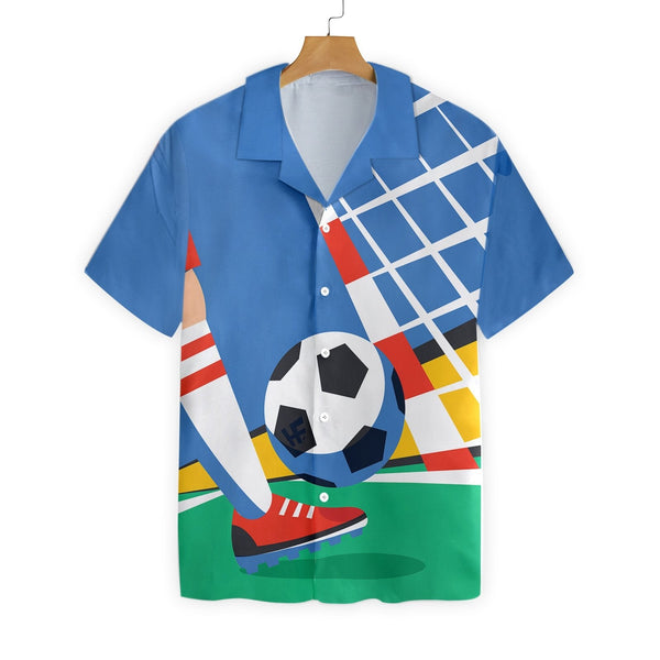 Soccer Player With Ball Hawaiian Shirt | HW3093