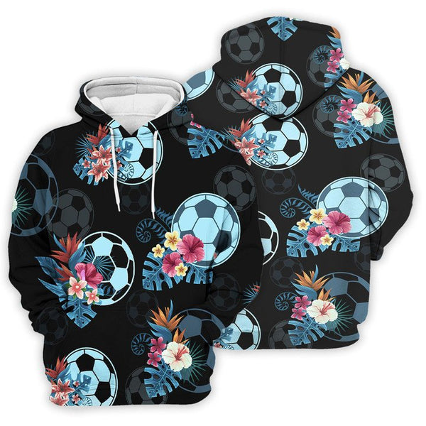 Soccer Tropical Pattern Matching 3D All Over Print | Adult | HP2644