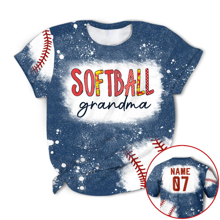 Softball Grandma Bleach Custom Name 3D All Over Print | For Men & Women | Adult | CN119-BehighStyle