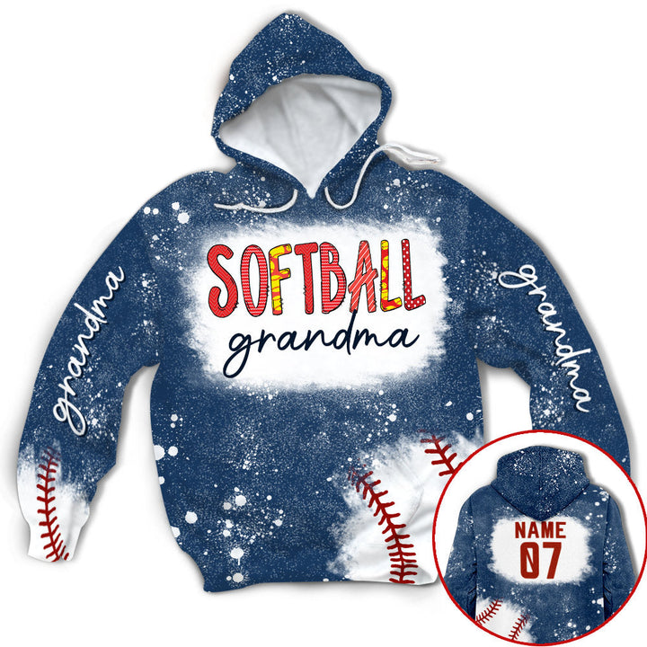 Softball Grandma Bleach Custom Name 3D All Over Print | For Men & Women | Adult | CN119-BehighStyle