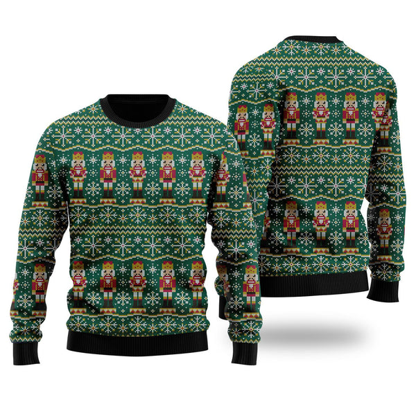 Son Of Nutcracker Snowflakes Pattern Ugly Christmas Sweater | For Men & Women | UH2159