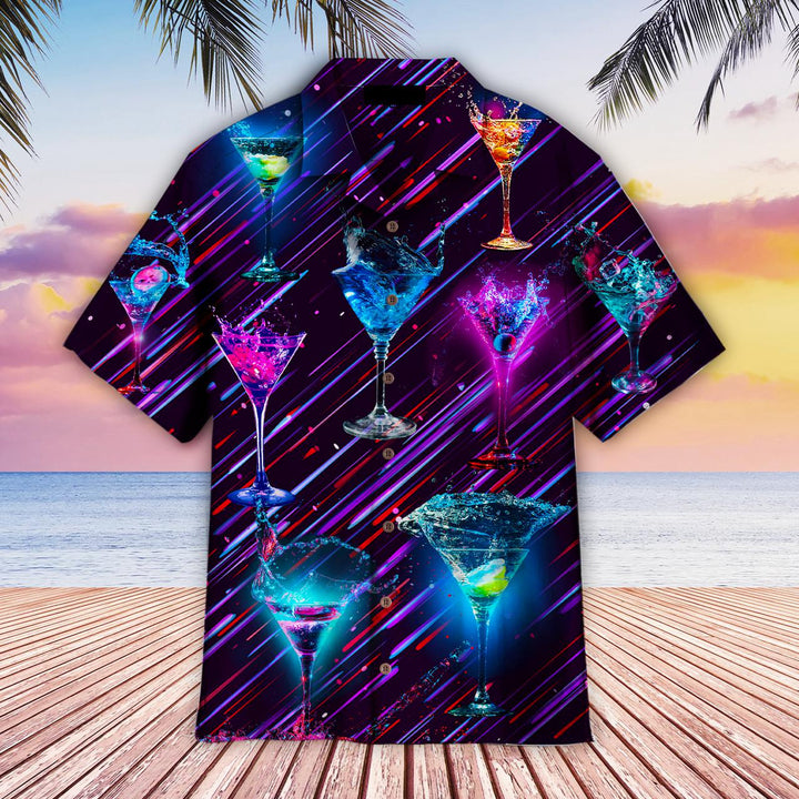 Splashing Cocktail Hawaiian Shirt | For Men & Women | HW2022-BehighStyle