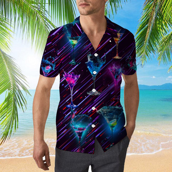 Splashing Cocktail Hawaiian Shirt | For Men & Women | HW2022-BehighStyle