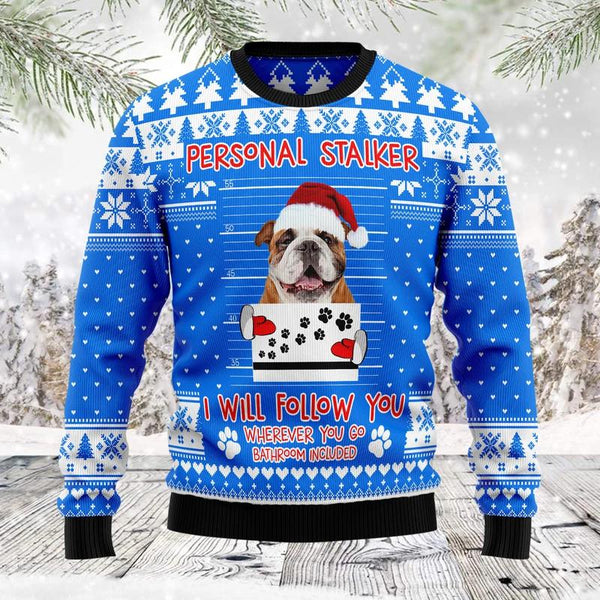 Stalker Bulldog Ugly Christmas Sweater | For Men & Women | Adult | US1350-BehighStyle