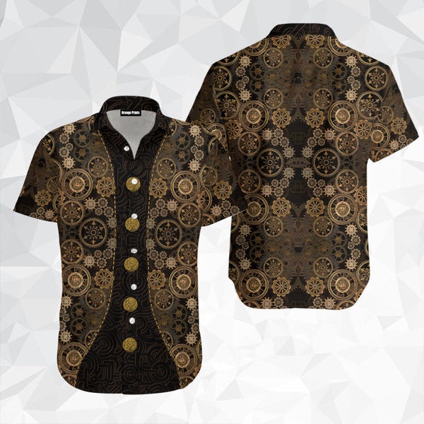 Steampunk Mechanic Aloha Hawaiian Shirt | For Men & Women | WT6155-BehighStyle