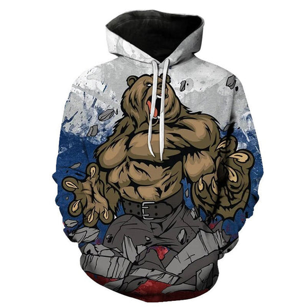 Strong Bear Cool Design Unisex 3D All Over Print | For Men & Women | Adult | HP735-BehighStyle