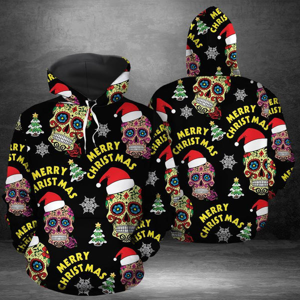 Sugar Skull Merry Christmas 3D All Over Print | Adult | HP2401