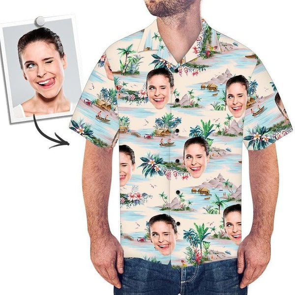 Summer Island Custom Photo Hawaiian Shirt | P253